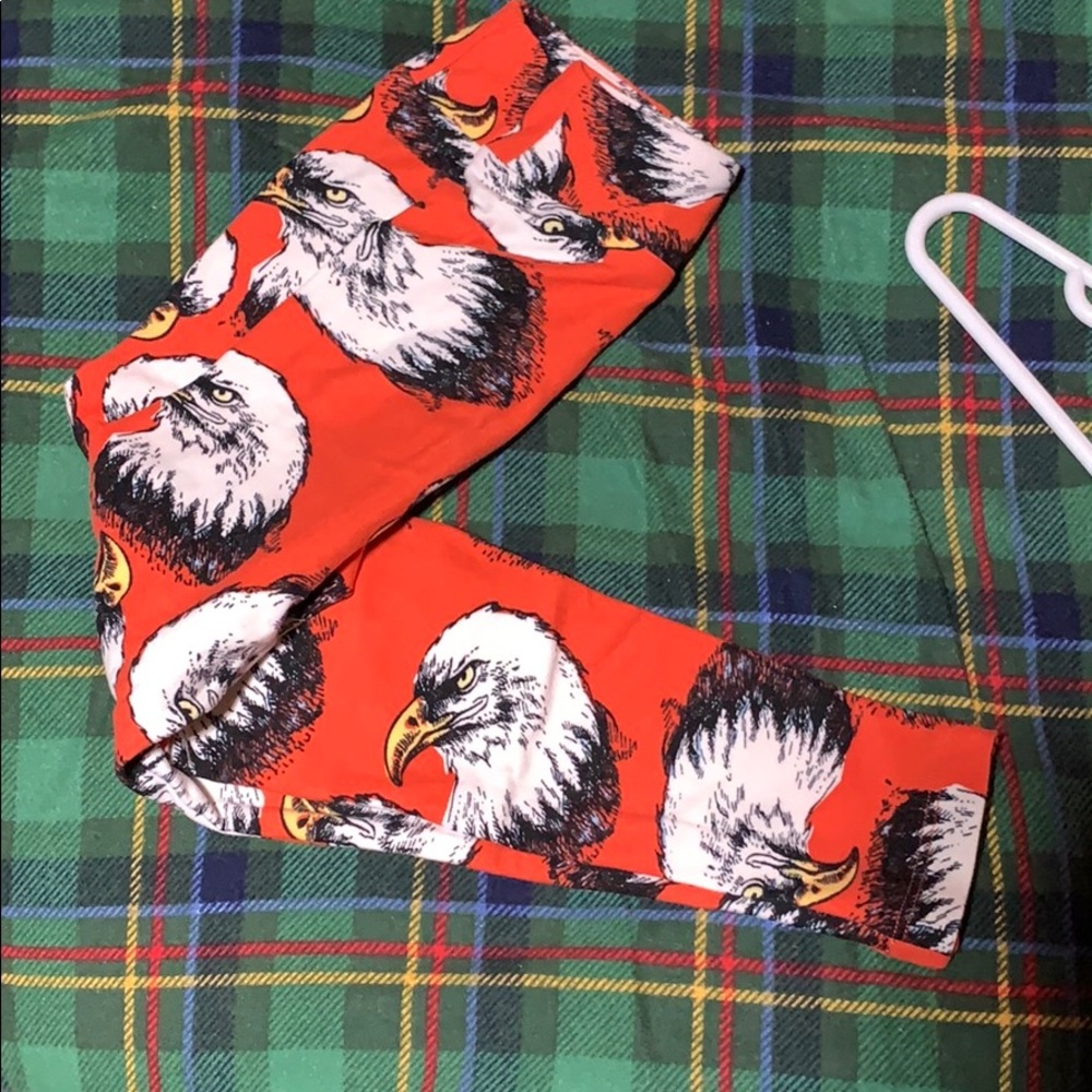 LULAROE kids eagle leggings never worn!